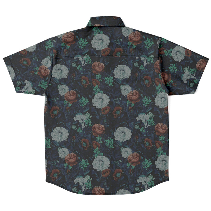 Chemise homme manches courtes - Fleurs Vintage