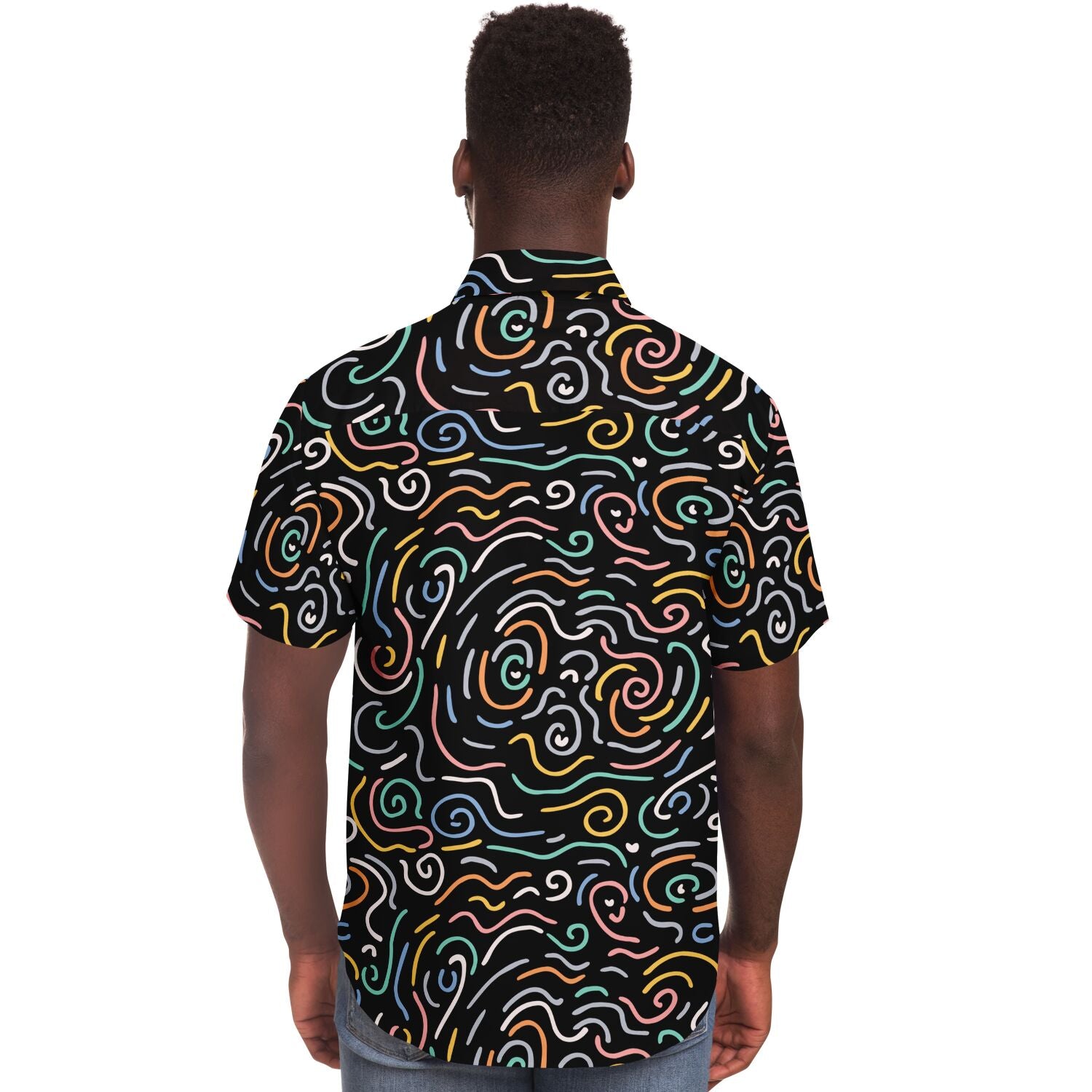 Short Sleeve Button Down Shirt - AOP copy