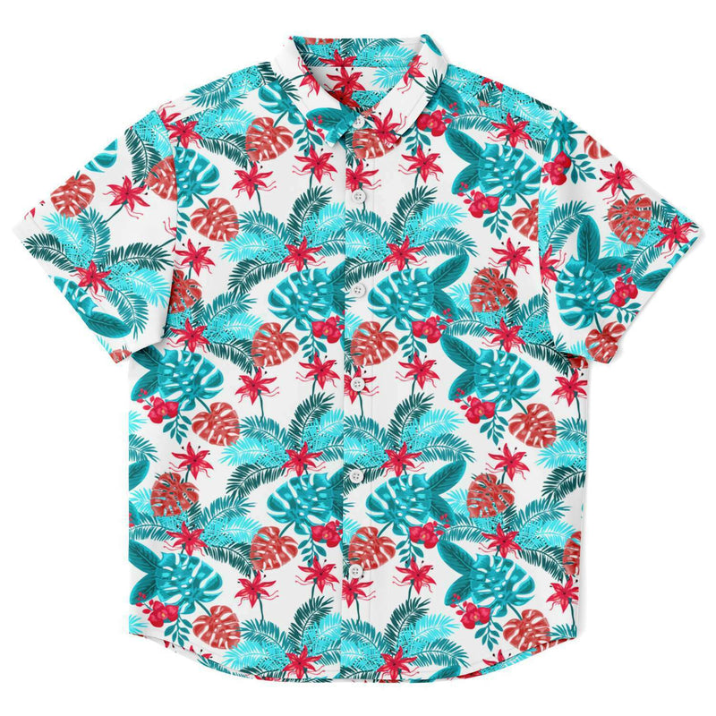 Chemise garçon originale style Hawaïen manches courtes