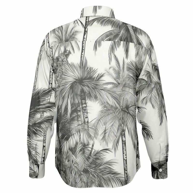vêtement homme chemise palmiers manches longues