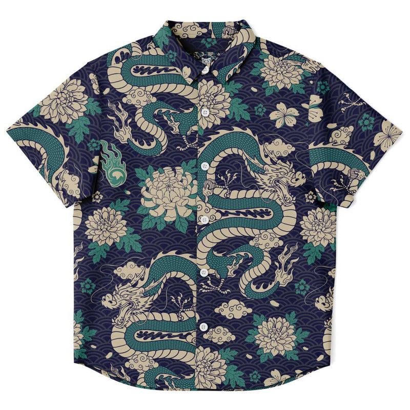 chemise à manches courtes garçon style asiatique