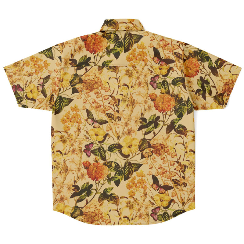 CHEMISE HOMME original flora beige MANCHES COURTES