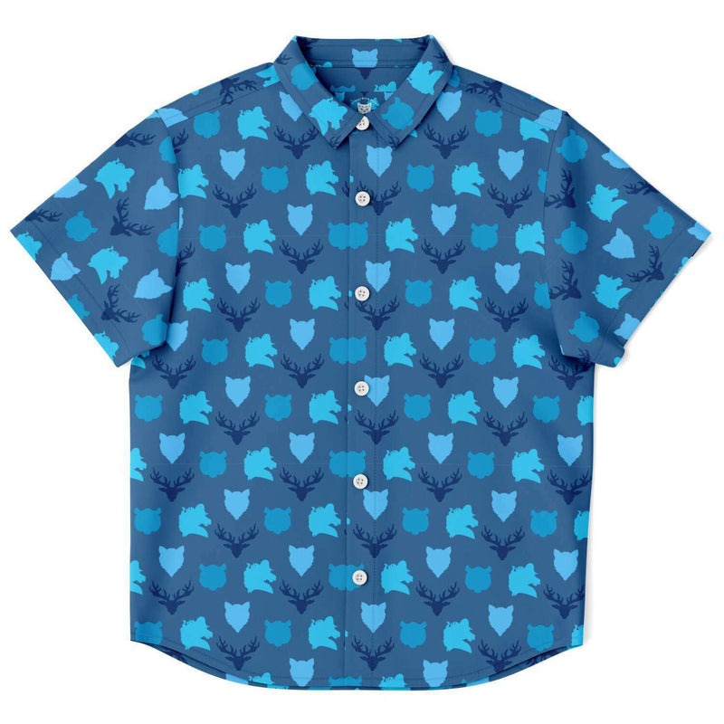 Chemise garçon originale bleu ciel manches courtes