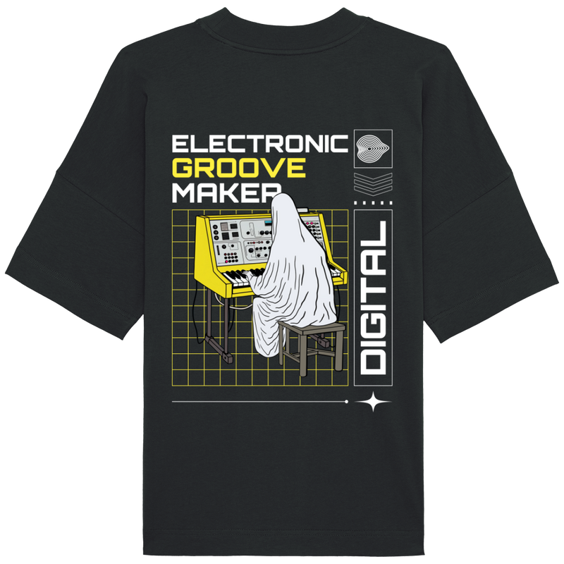 T-Shirt Oversized Col montant Unisexe - Groove Maker