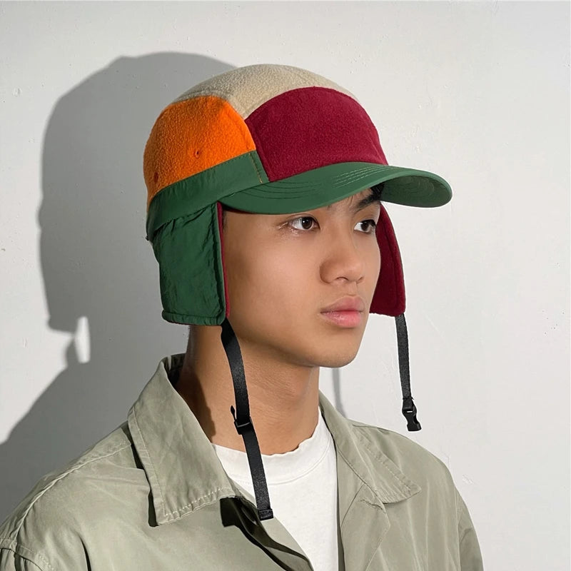 Casquette Five Panel avec cache oreilles