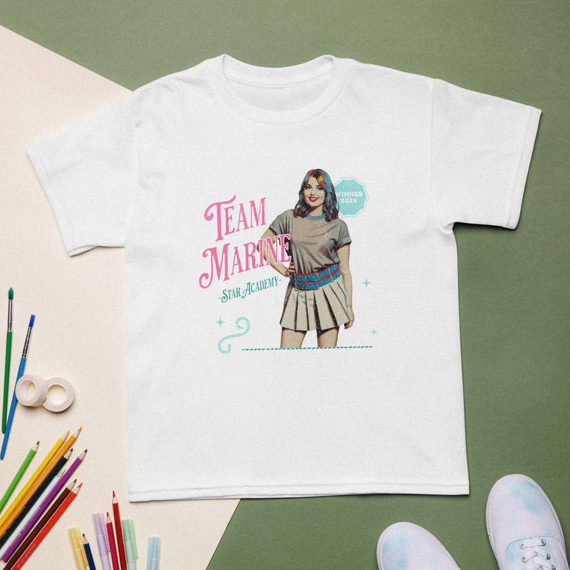 T-shirt enfant Team Marine | Fan Officiel de la Gagnante