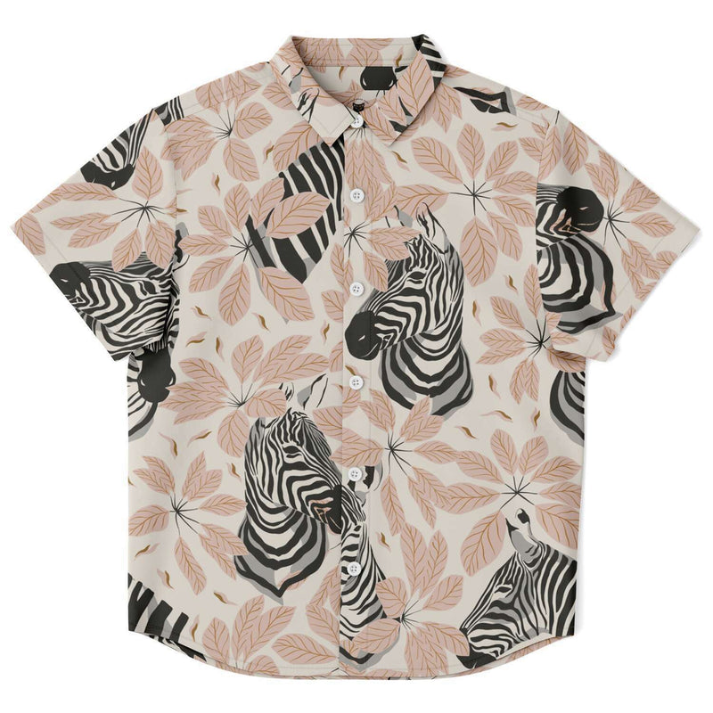 Chemise garçon originale motifs animal manches courtes