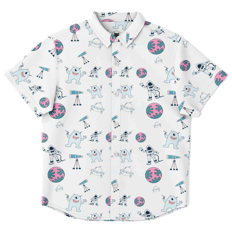 chemise manches courtes garçon astronaute