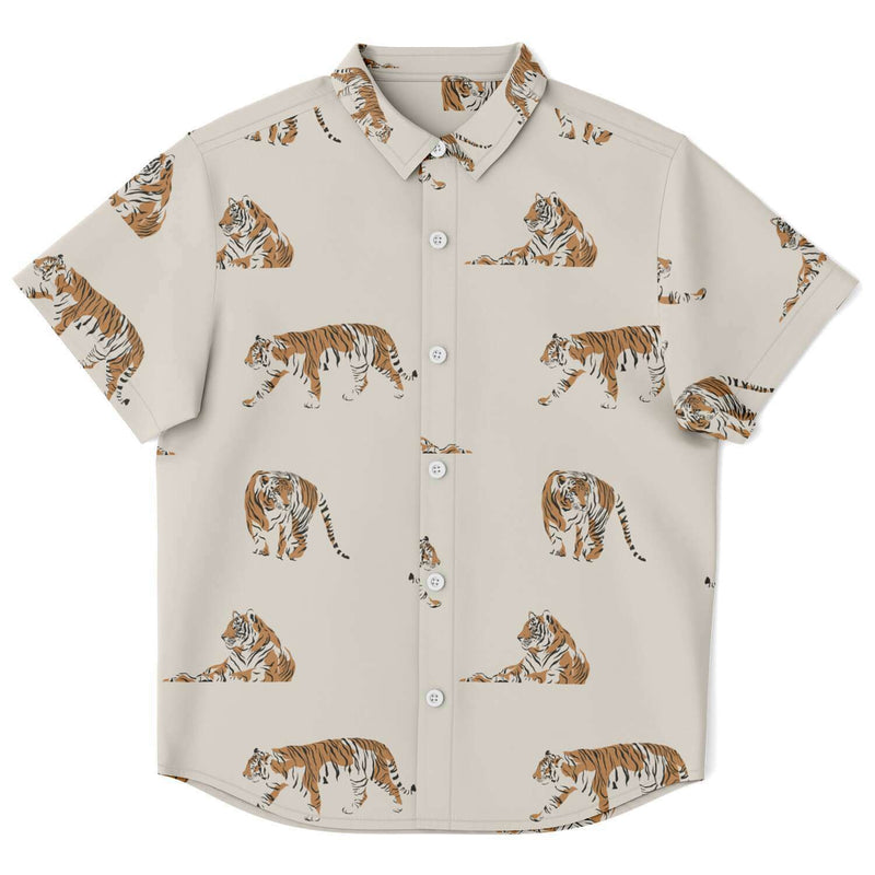 Chemise garçon originale Tigre safari manches courtes