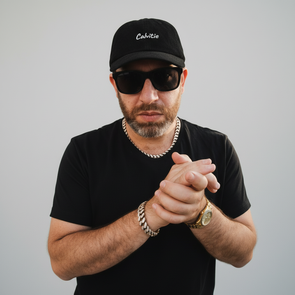 Casquette Velours Côtelé "Calvitie" - Style Rétro Assumé