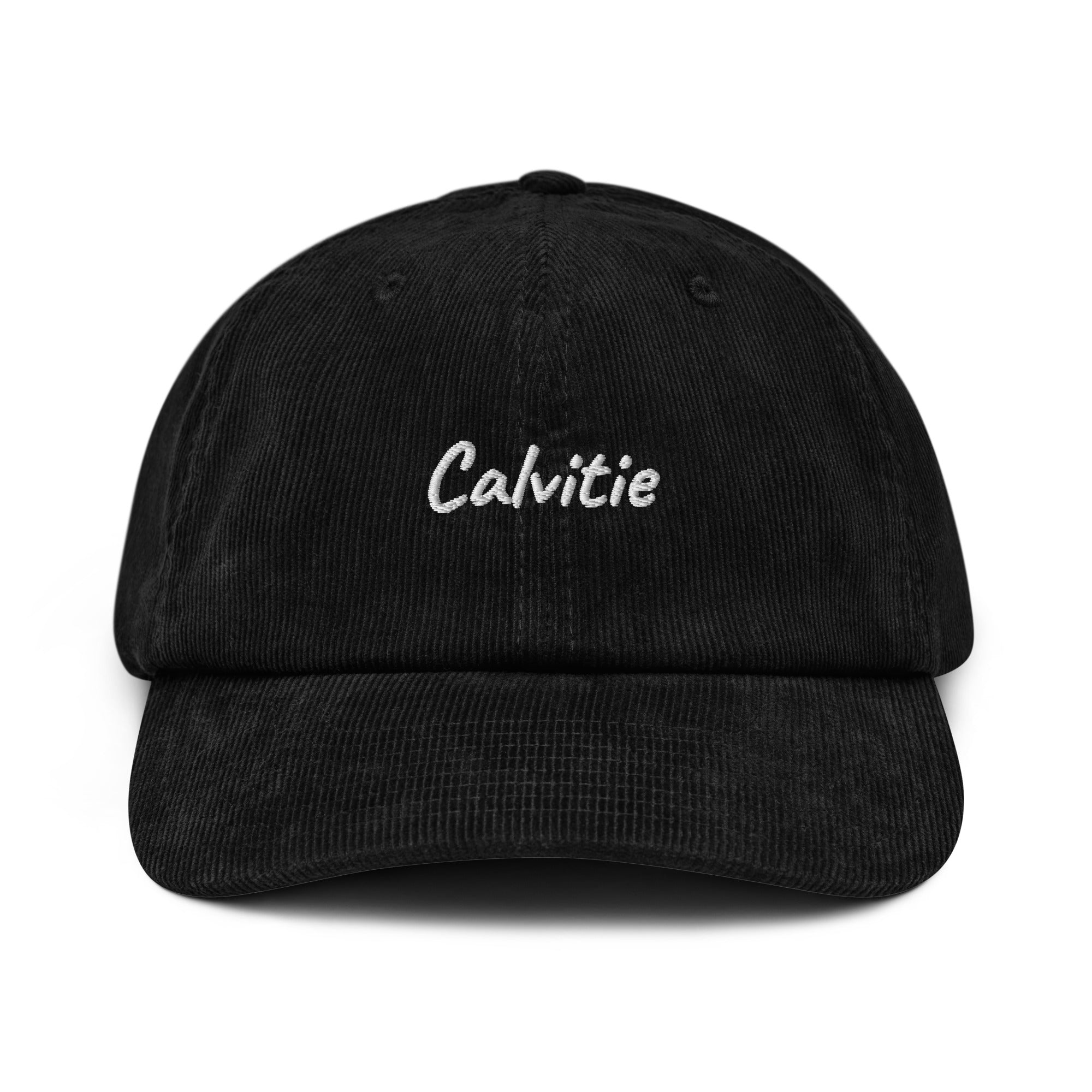 Casquette vintage papa chauve en velours côtelé