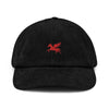 Casquette en velours côtelé