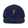 Casquette en velours côtelé - "thunder skull"