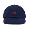 Casquette en velours côtelé