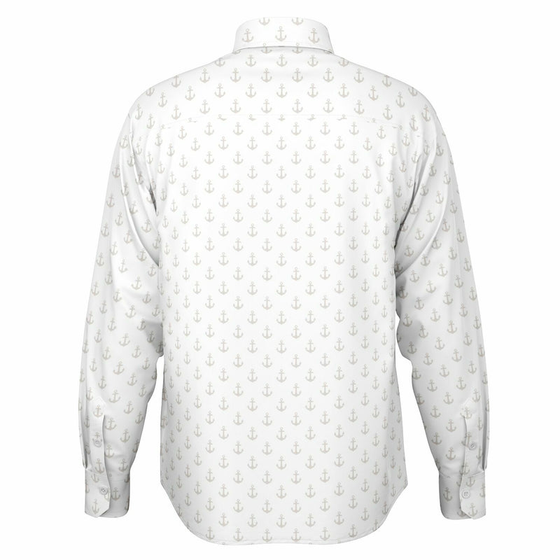 vêtement masculin chemise blanche en encres marines