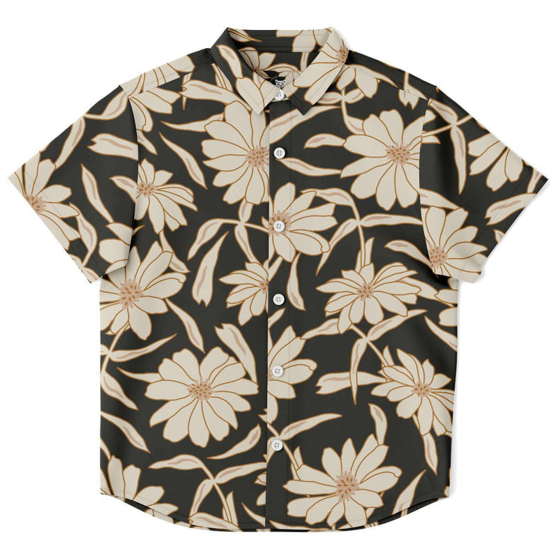 vêtements garçon motif floral manches courtes