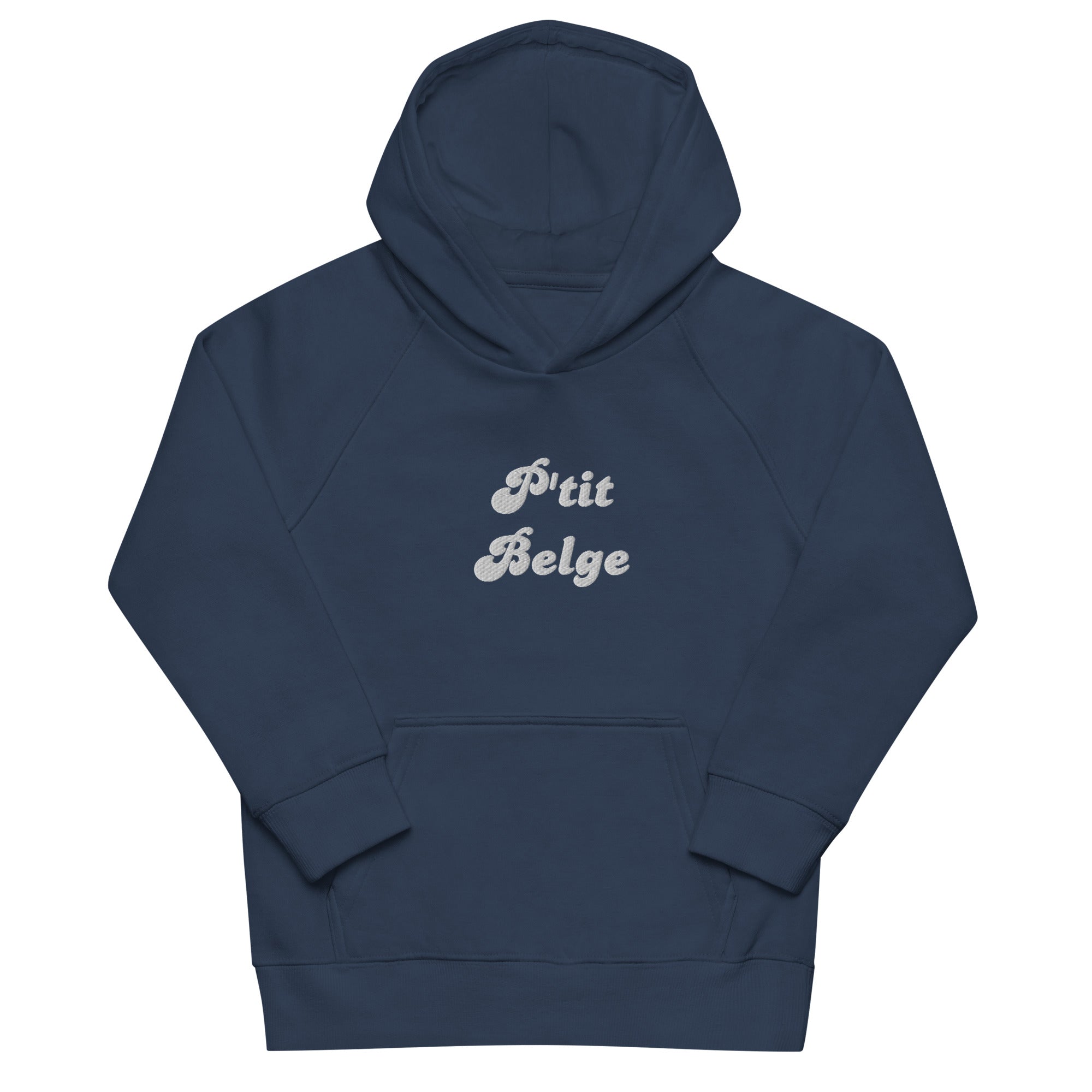 Pull à capuche brodé pour enfants - "P'tit Belge"