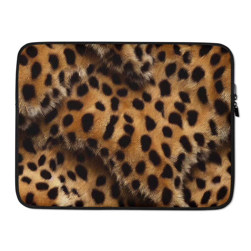 Housse ordinateur portable leopard