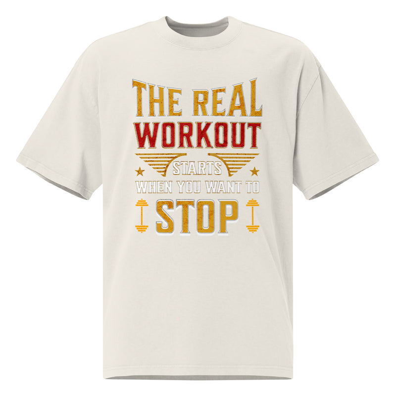 T-Shirt musculation et bodybuilding motivation - The real workout