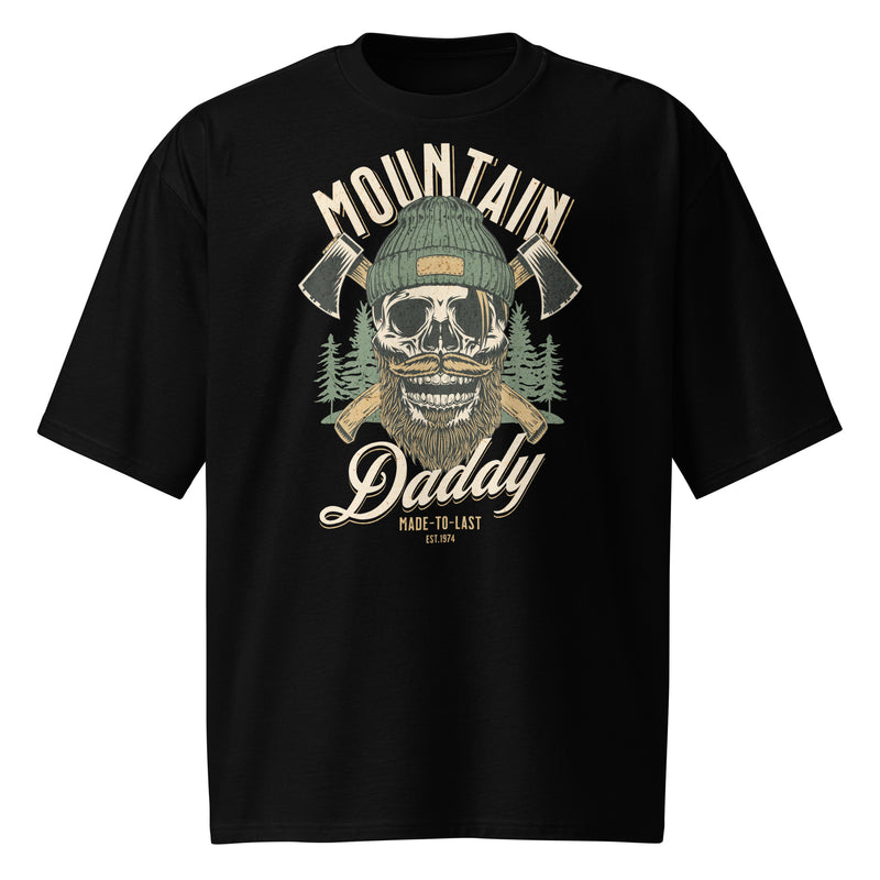 teeshirt-papa-cadeau-barbe-montagne-sport