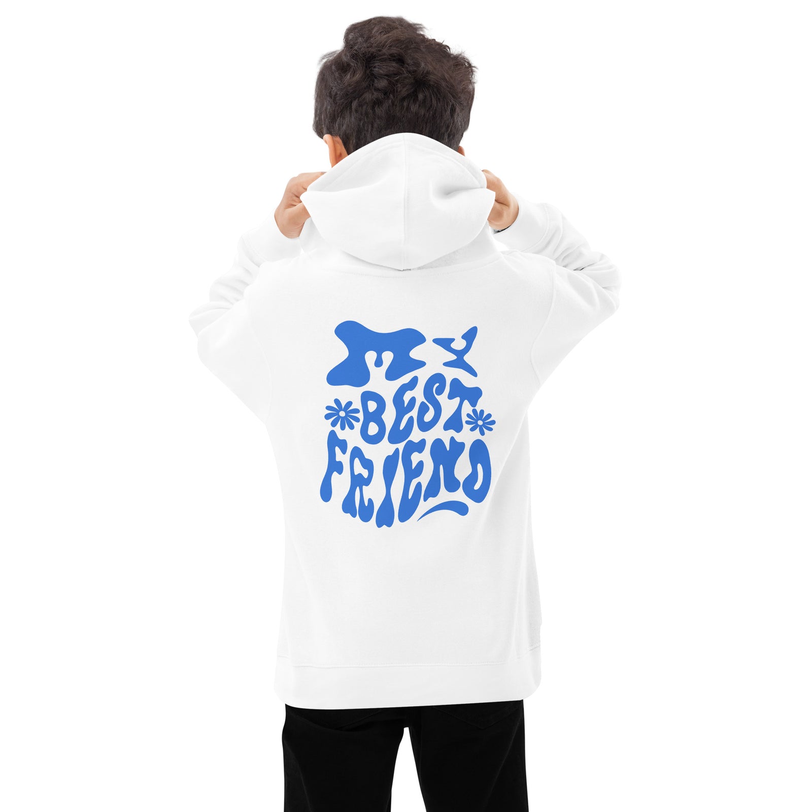 Sweat à capuche polaire pour enfants - MY BEST FRIEND