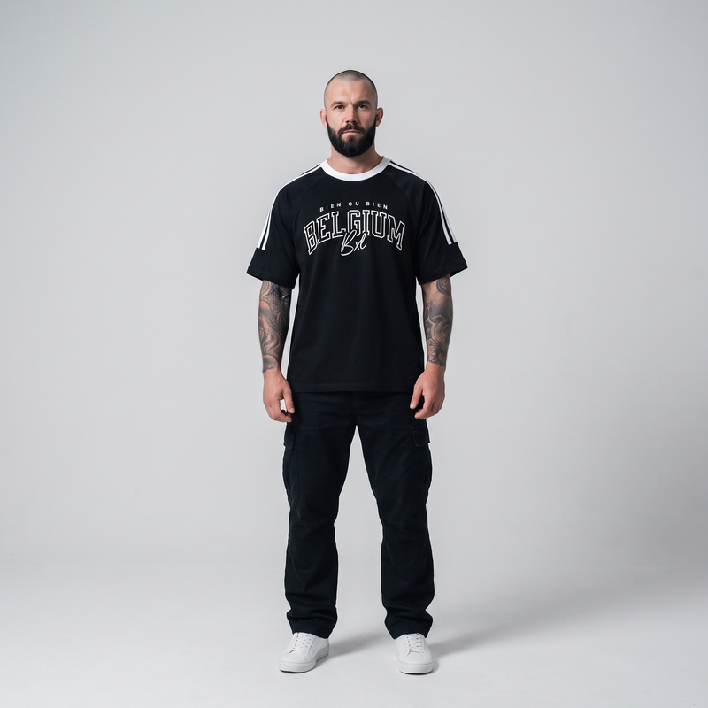 T-shirt Belge Original « Bien ou Bien » – Belgium BXL Oversize Noir | CHT'M