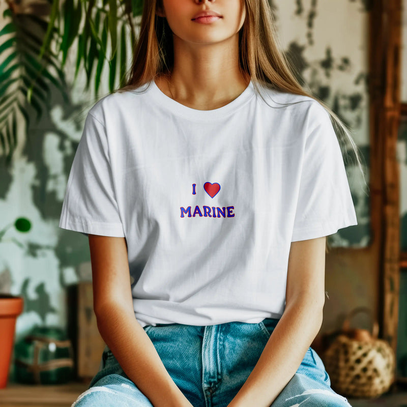 T-shirt Marine Star Academy - 100% Coton Bio | Idéal pour les Mamans Fans