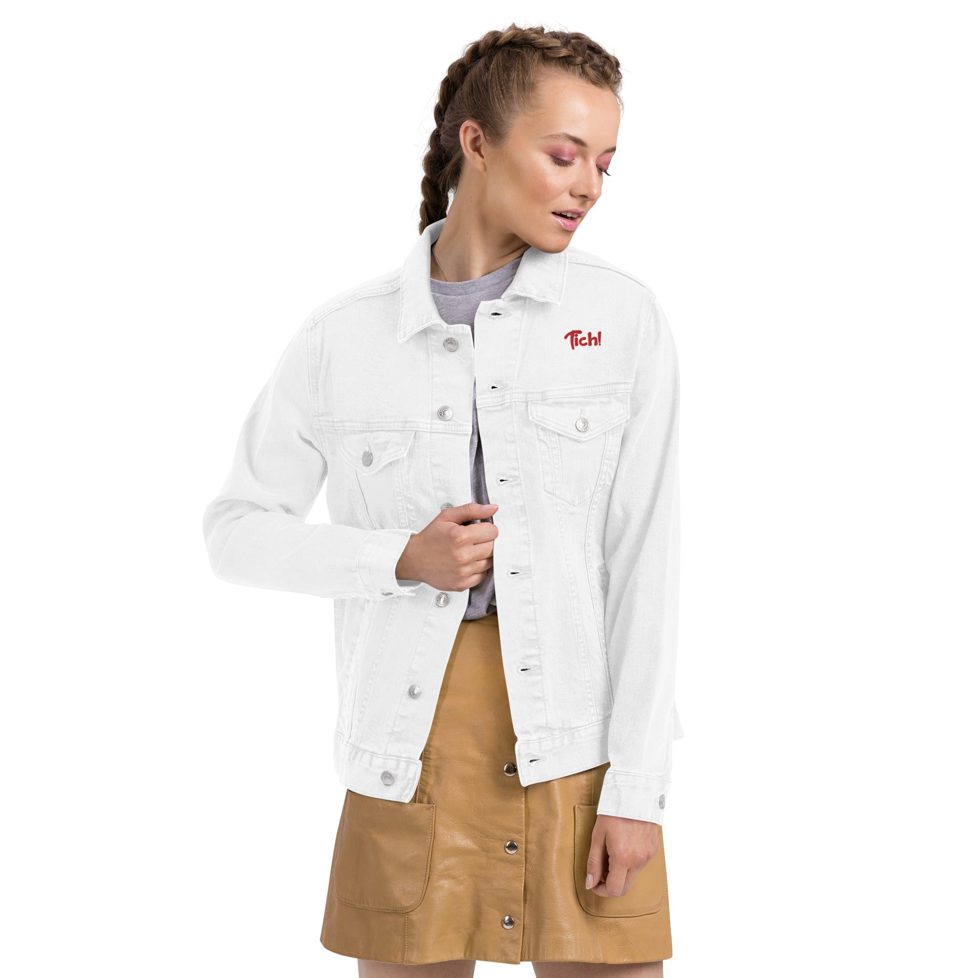 Veste en jeans brodée (3 couleurs) - Tich !