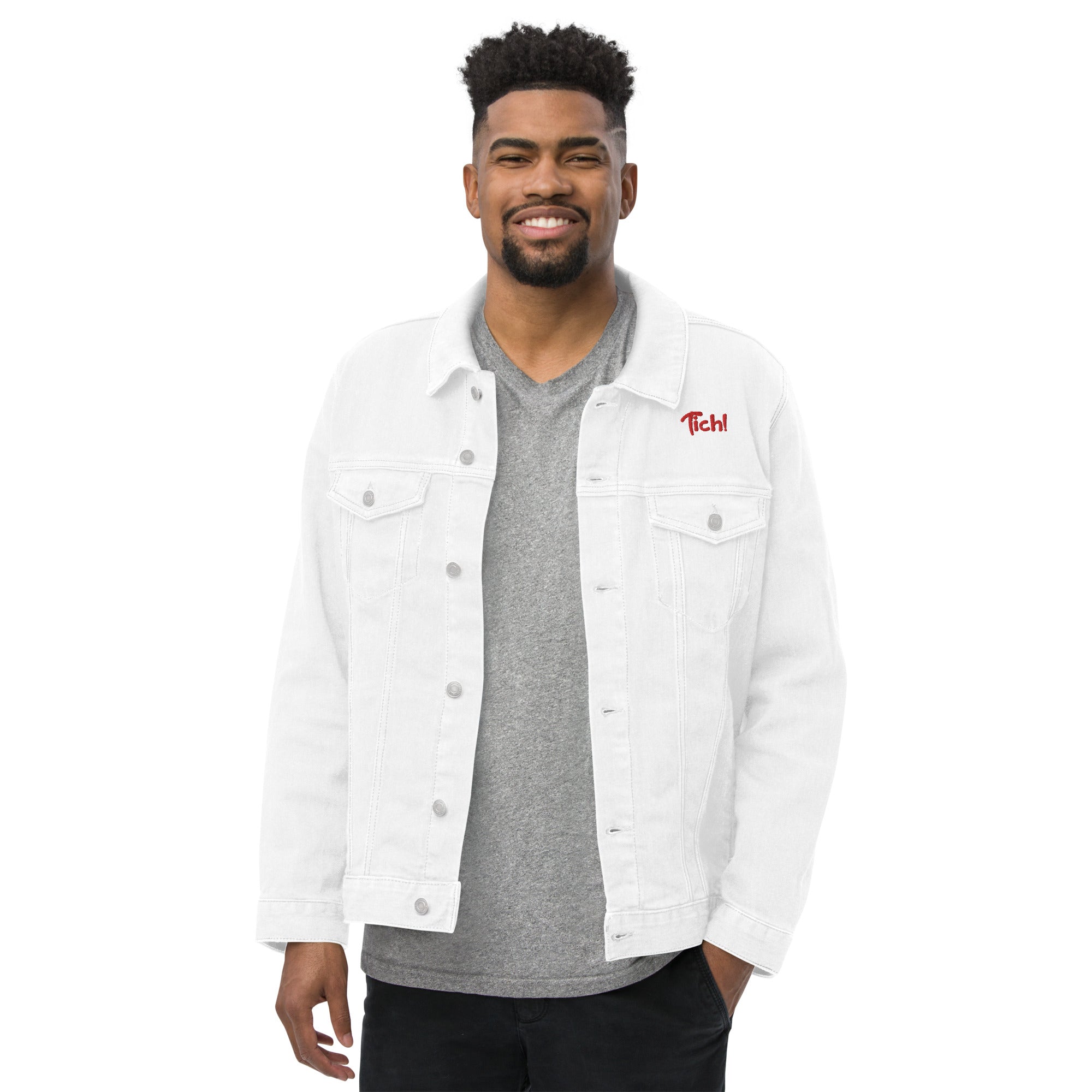 Veste en jeans brodée (3 couleurs) - Tich !