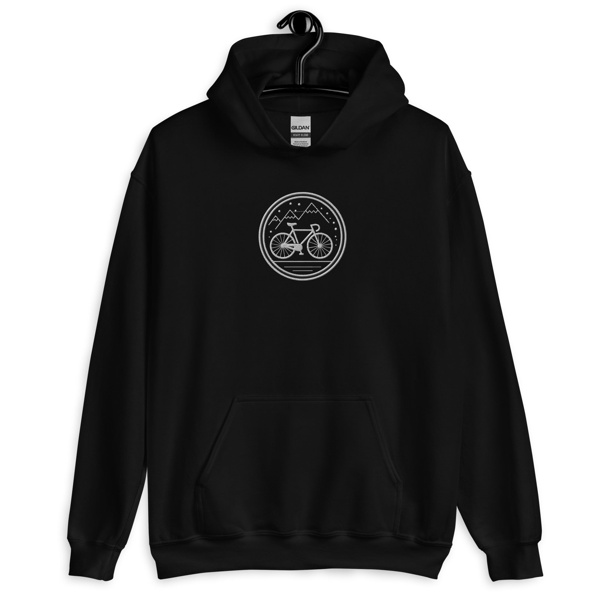 Sweat à capuche brodé - "Mountain bike"