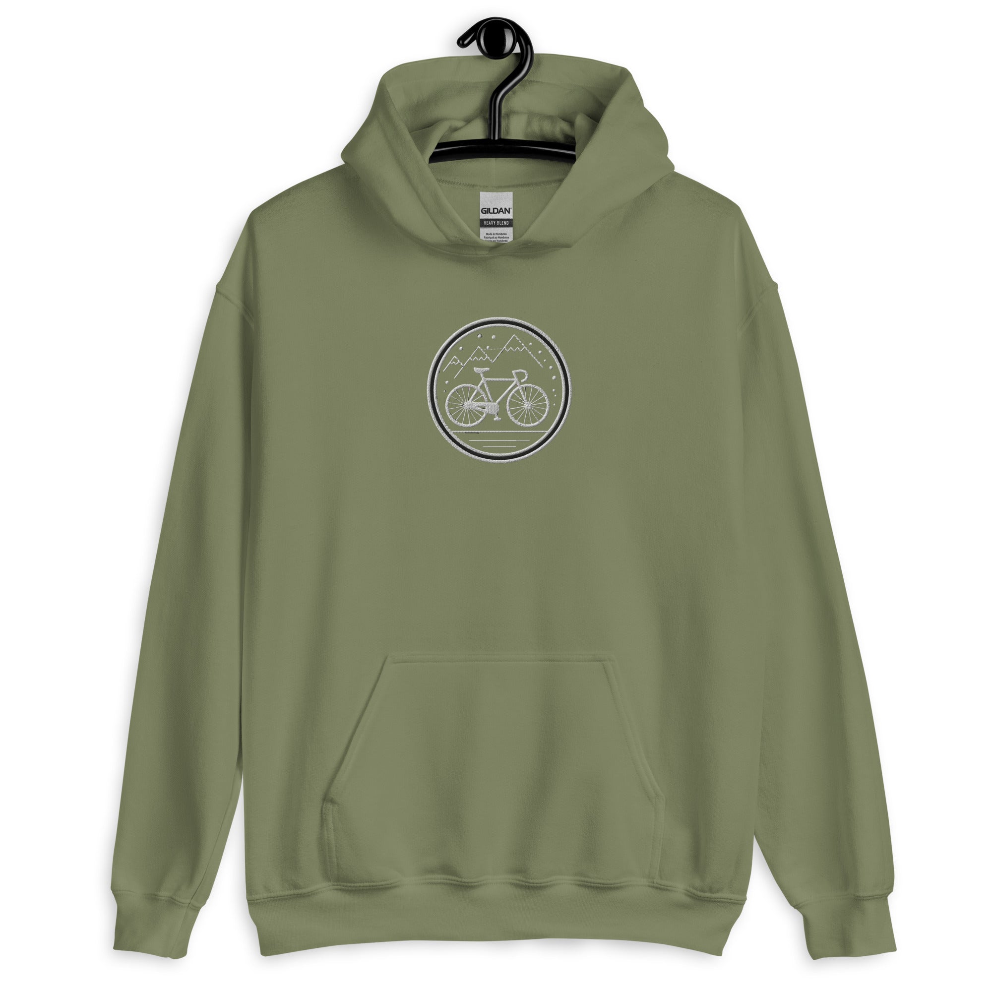 Sweat à capuche brodé - "Mountain bike"
