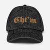 Casquette Vintage en Sergé de Coton - "CHT'M"