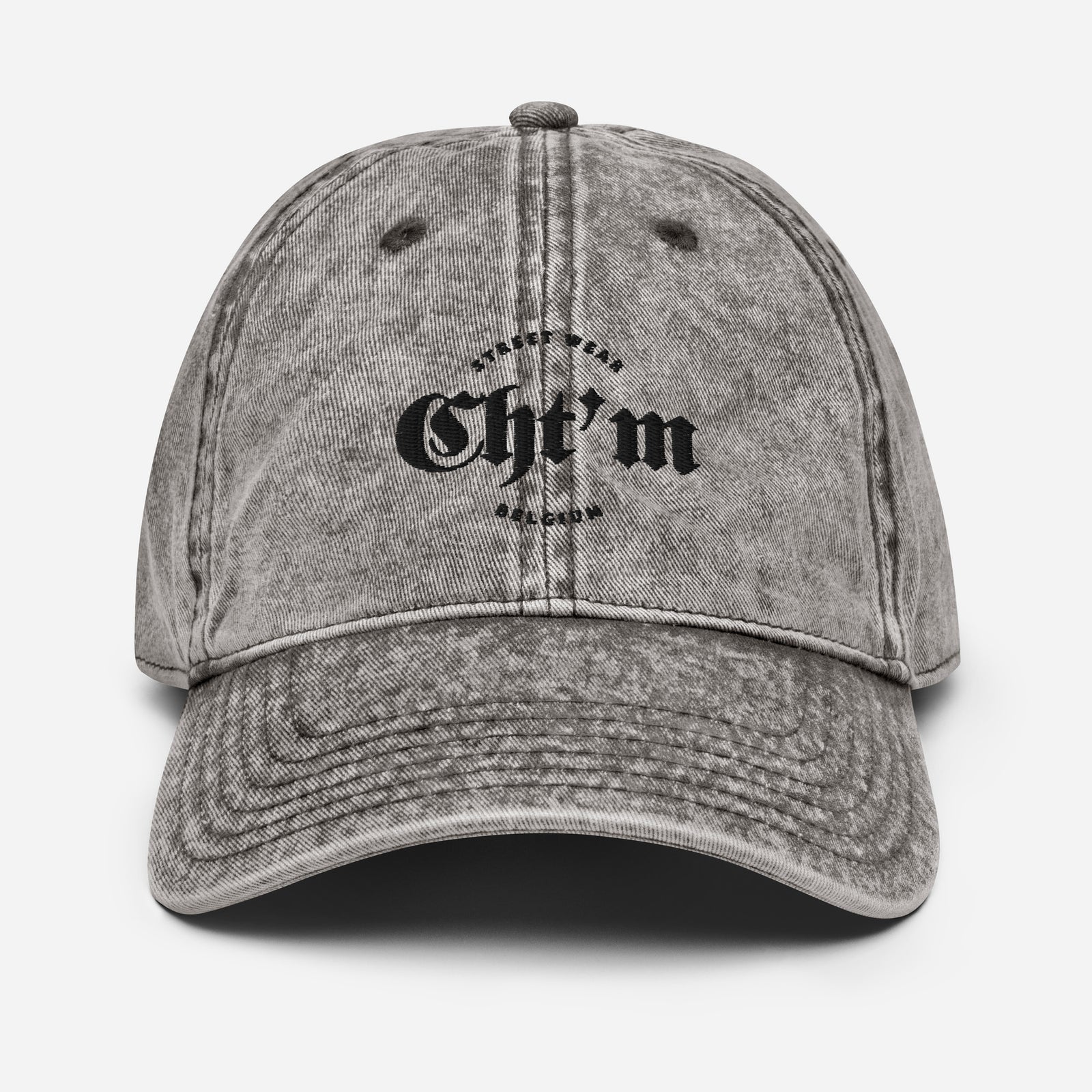 Casquette Vintage en Sergé de Coton - "CHT'M"