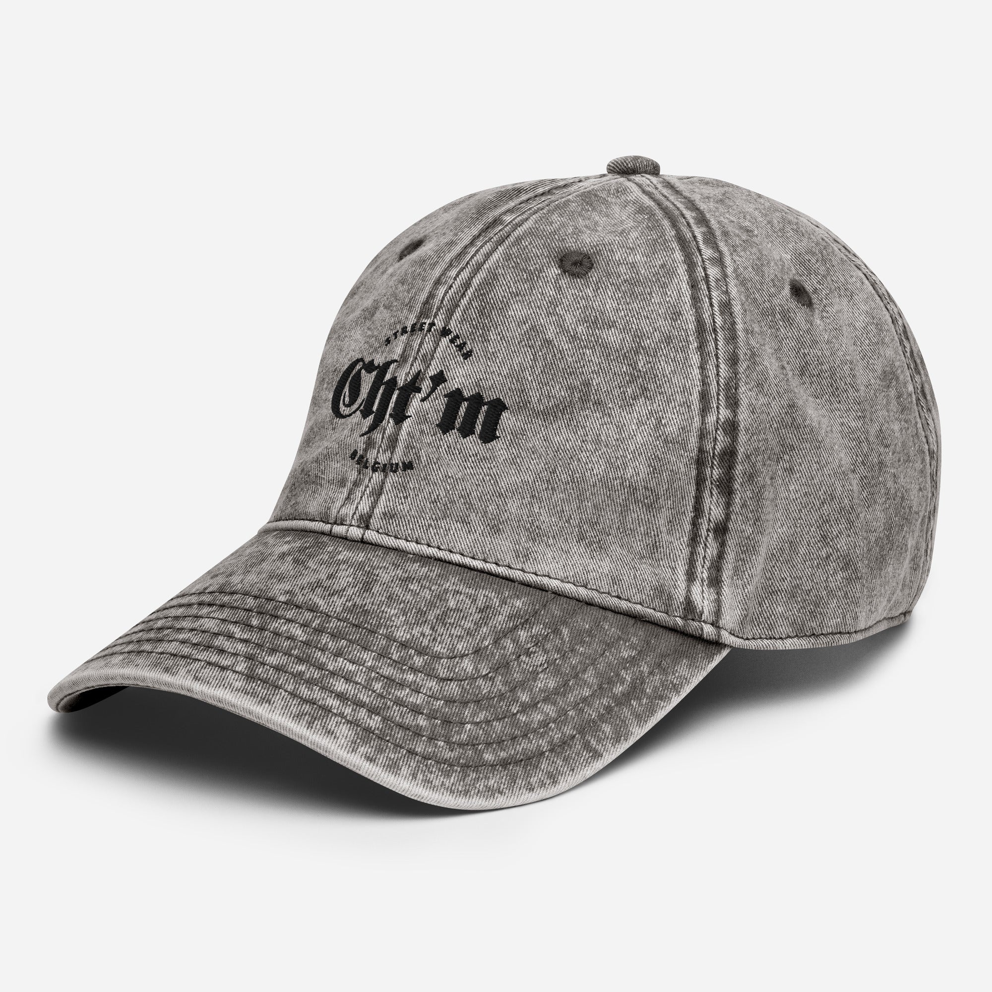 Casquette Vintage en Sergé de Coton - "CHT'M"