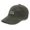 Casquette en velours côtelé - "FUCK MUZAK"