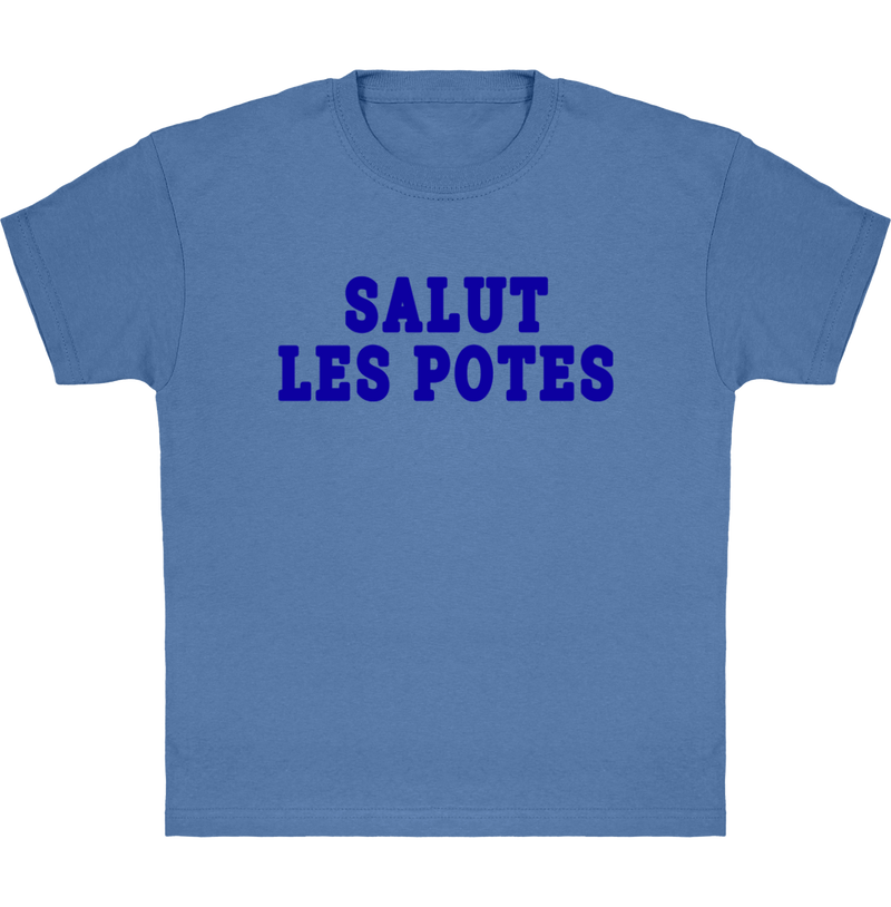 tshirt enfant drole salut les potes