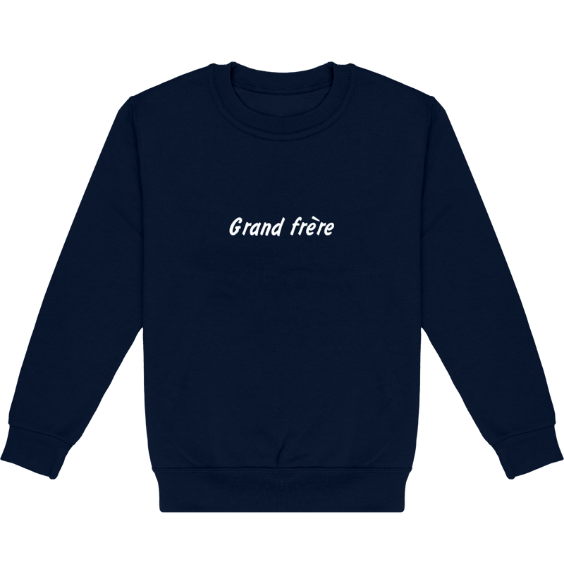 Sweat-shirt col rond Enfant brodé - Grand frère