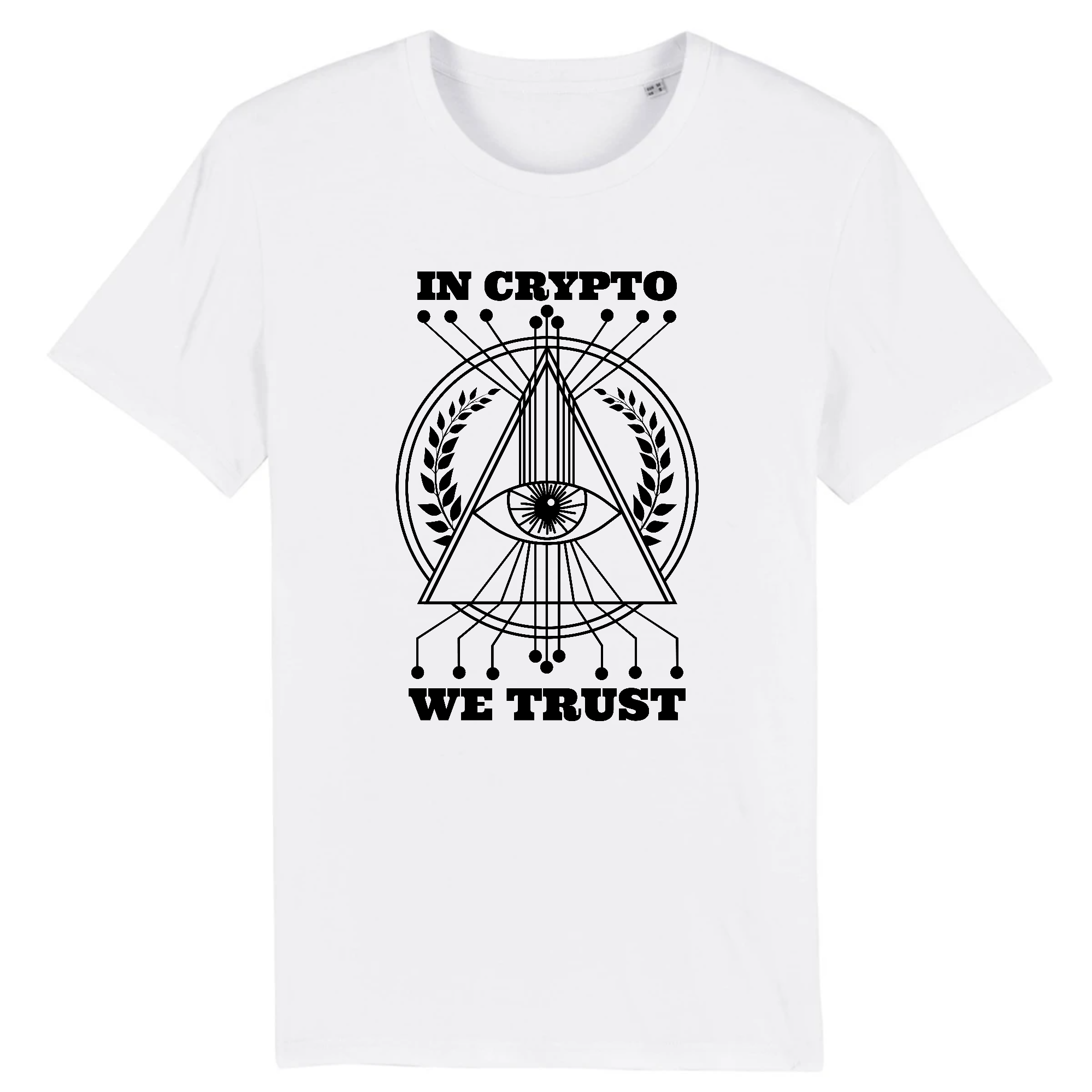 T-shirt - In Crypto We Trust - from chtmboutique by T-Pop - bitcoin, crypto, HOMMES, money