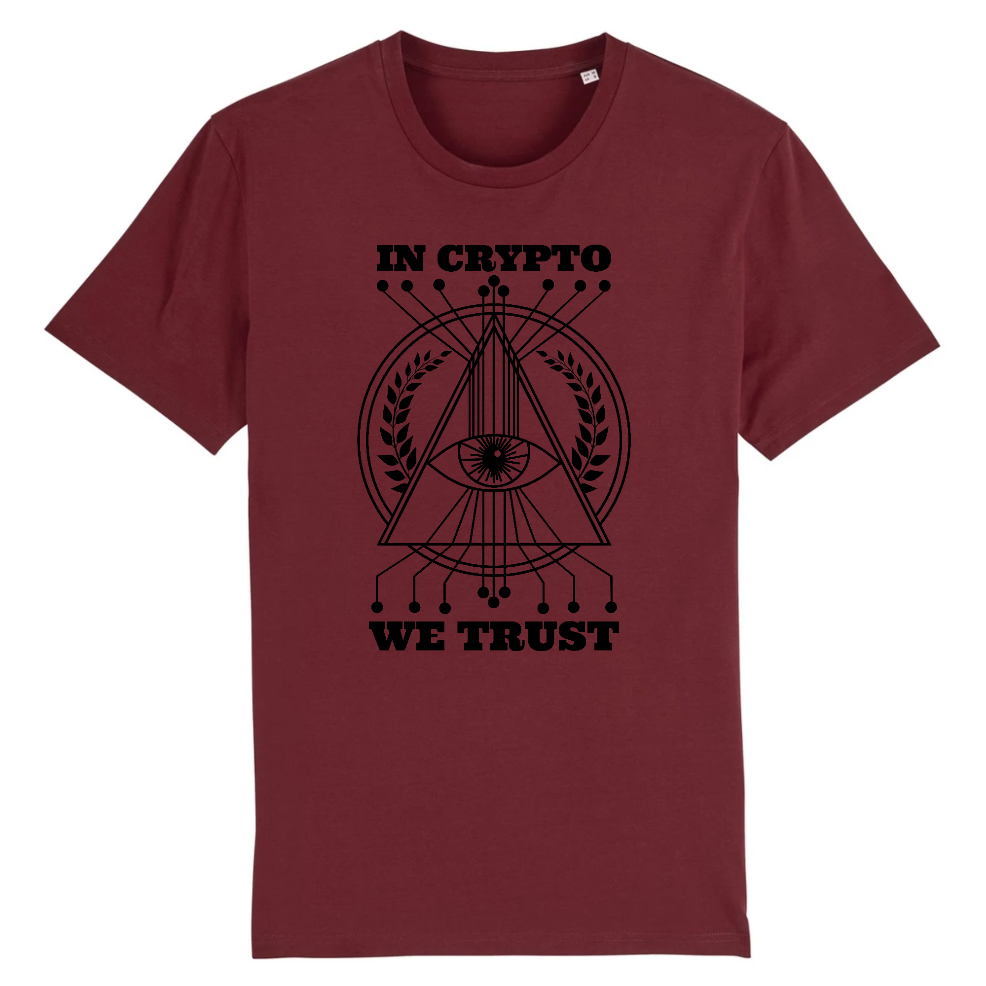 T-shirt - In Crypto We Trust - from chtmboutique by T-Pop - bitcoin, crypto, HOMMES, money
