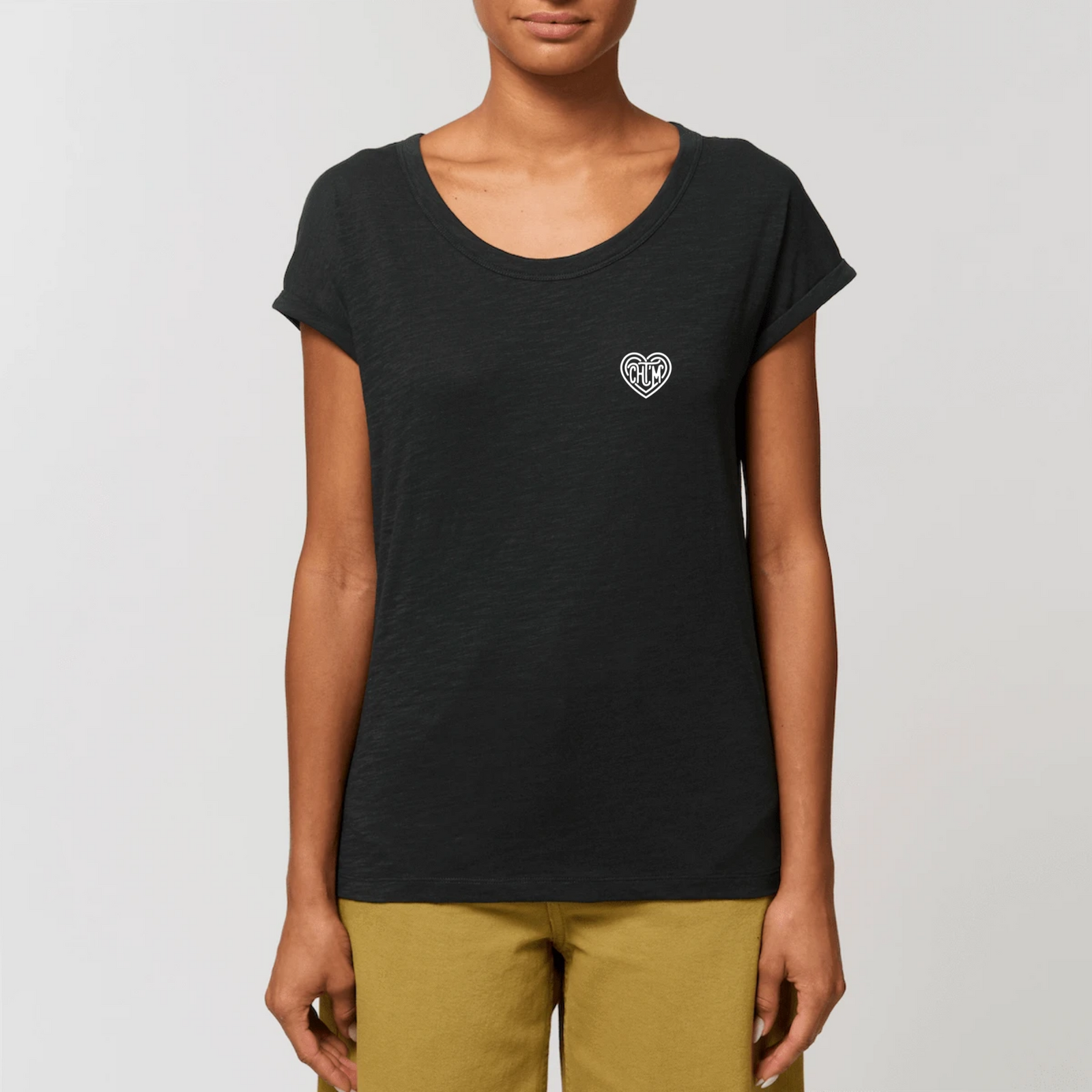 T-Shirt femme brodé "CHT'M"