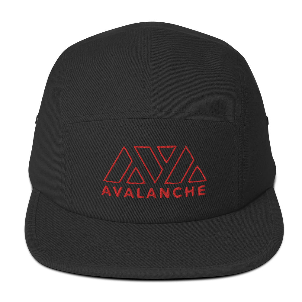 Casquette crypto 5 Pannel - AVAX AVALANCHE - from chtmboutique by chtmboutique - AVALANCHE, AVAX, CRYPTO, FIVE PANEL