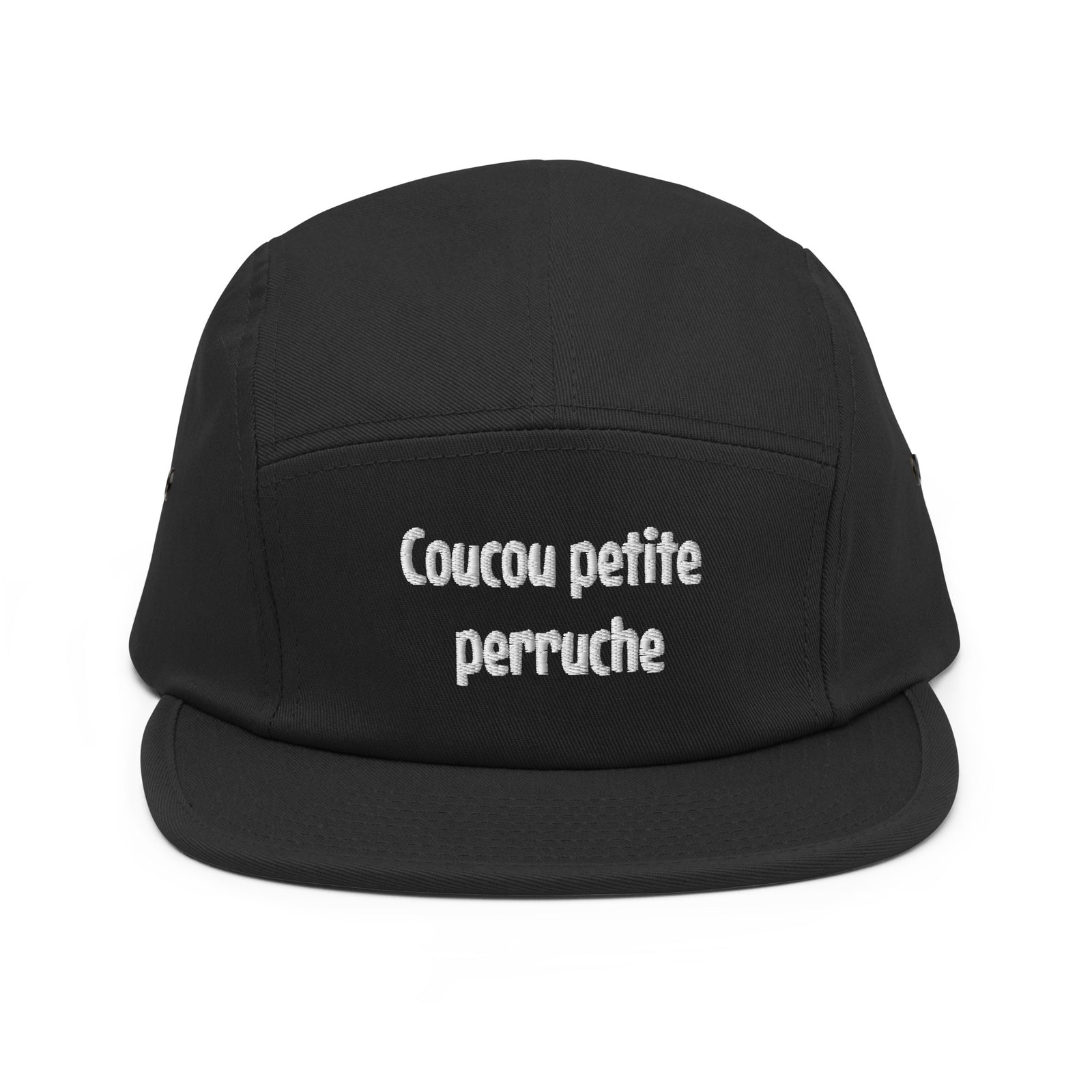 Casquette 5 Panel - "Coucou petite perruche"