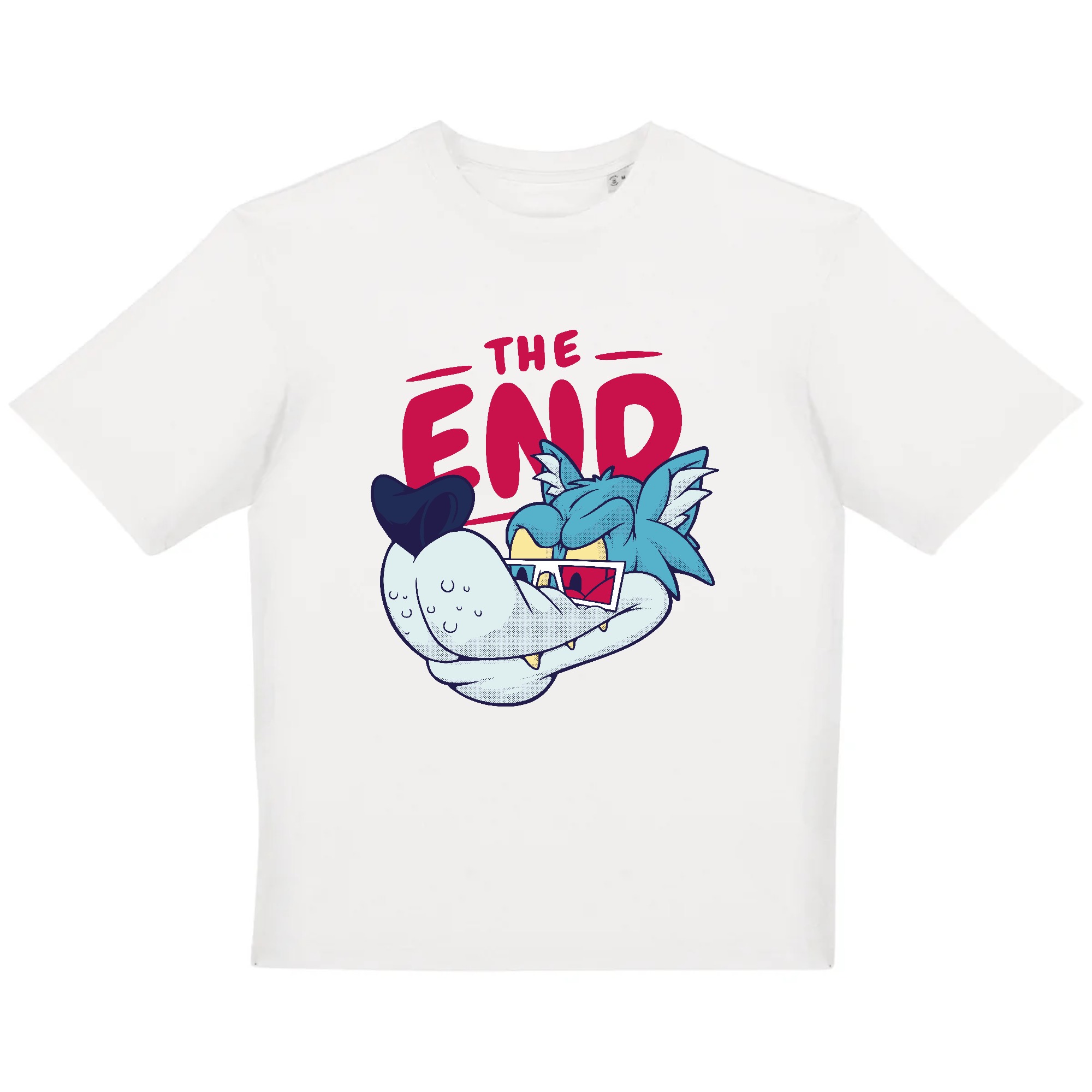 tshirt blanc comics cinema dessin anime wolf