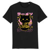 teeshirt noir anime cat manga chat