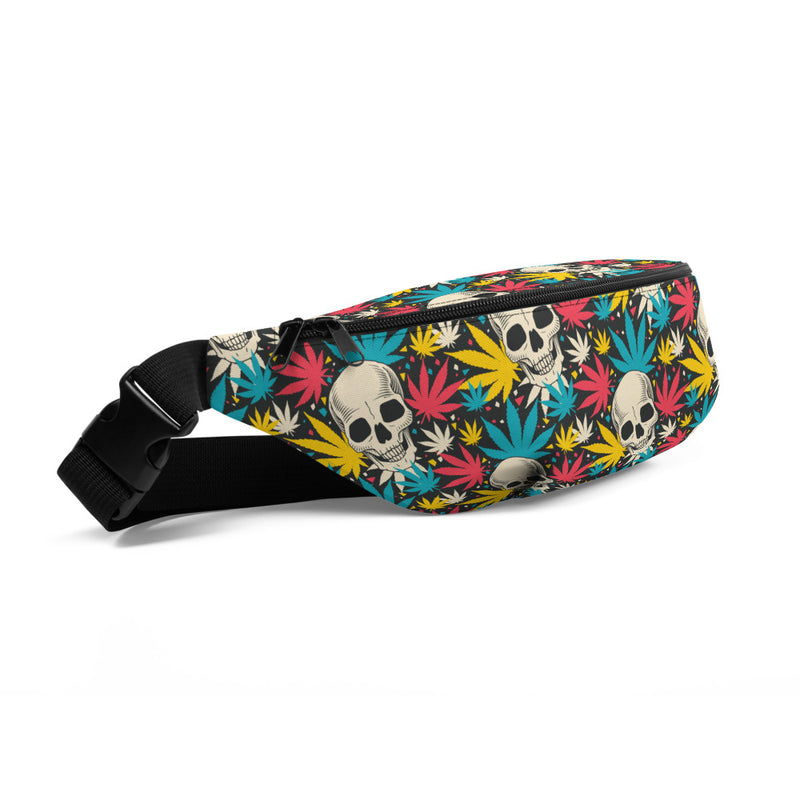 Sac Banane - TETE DE MORT CANNABIS - from chtmboutique by chtmboutique - CANNABIS, SAC BANANE, TETE DE MORT