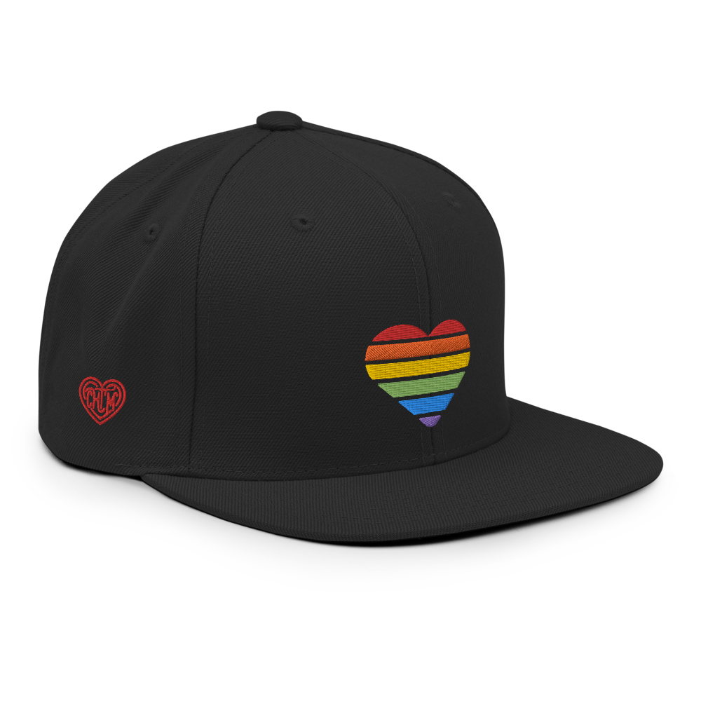 Casquette Snapback - COEUR ARC EN CIEL