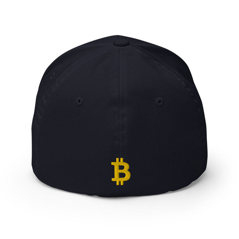 Casquette FLEXFIT brodée - BITCOIN en 3D PUFF - from chtmboutique by chtmboutique - BITCOIN, CRYPTO, FLEXFIT