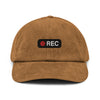 Casquette en velours côtelé - REC
