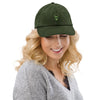 Casquette en velours côtelé brodée