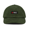 Casquette en velours côtelé - REC